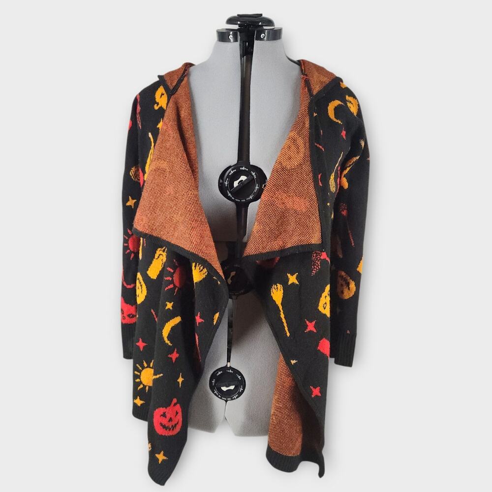 Disney HerUniverse Cardigan Womens M Hocus Pocus Dani hooded flyaway Open Front